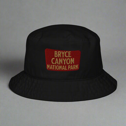 Bryce Canyon National Park Embroidered Organic Bucket Hat Park Service Apparel Black