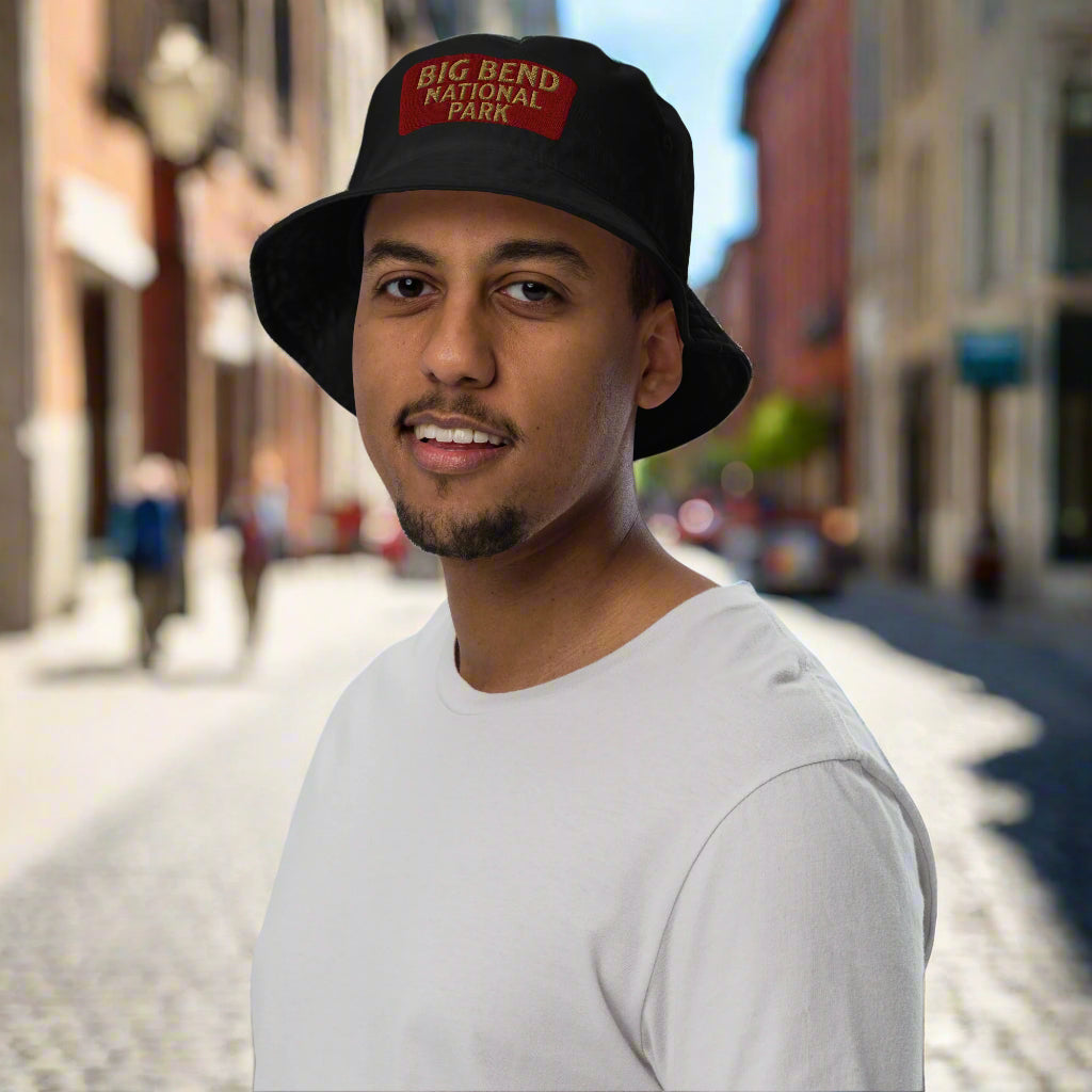 Big Bend National Park Organic Embroidered Bucket Hat hat Park Service Apparel