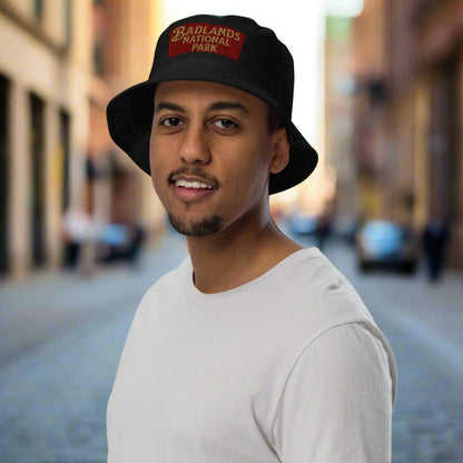 Badlands National Park Embroidered Organic Bucket Hat hat Park Service Apparel