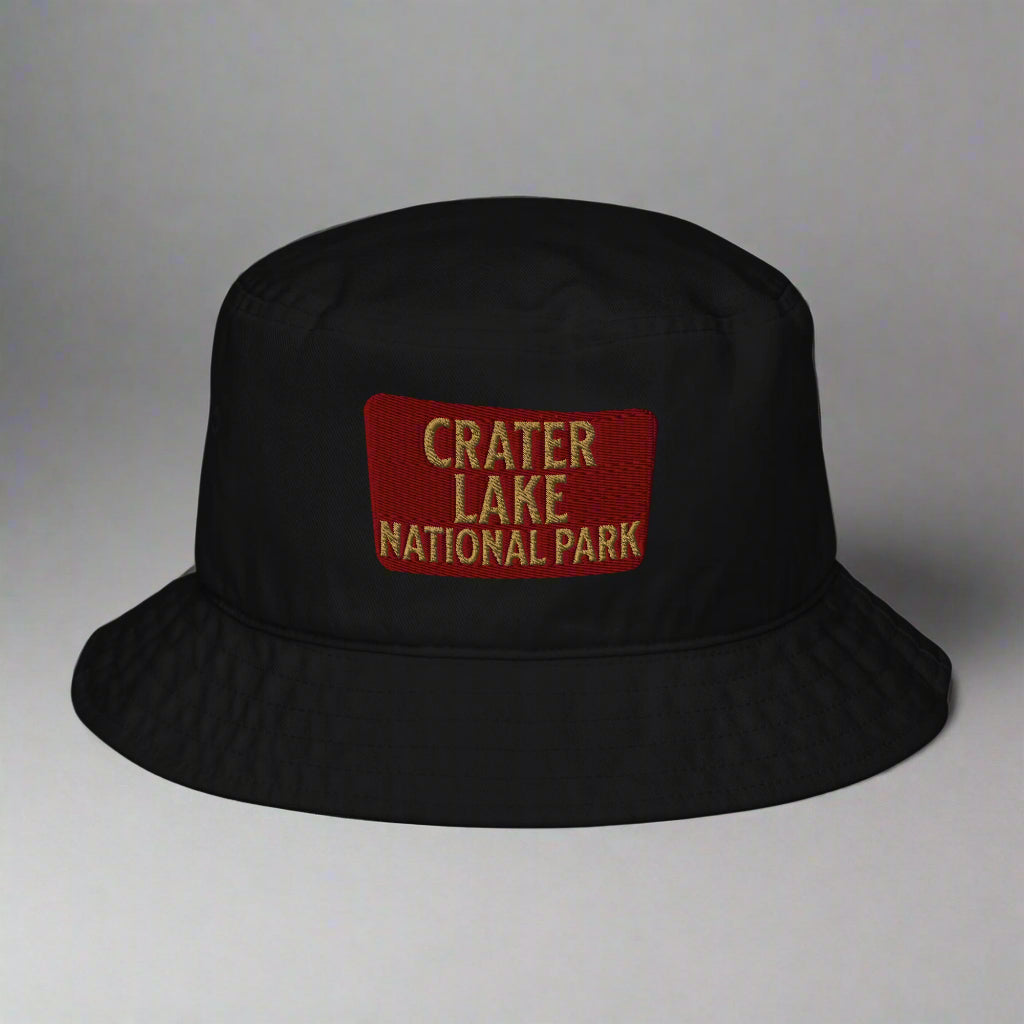Crater Lake National Park Organic Bucket Hat hat Park Service Apparel Black