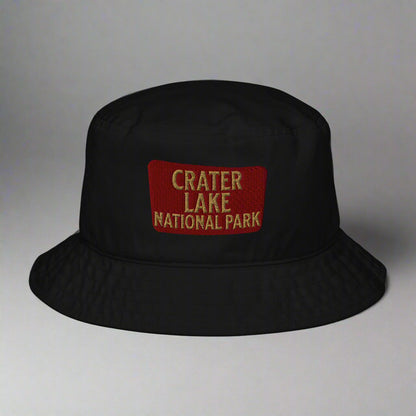 Crater Lake National Park Organic Bucket Hat hat Park Service Apparel Black