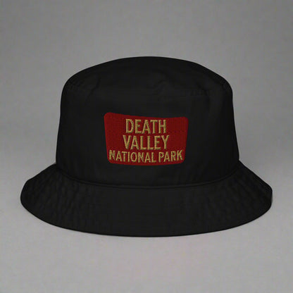 Death Valley National Park Embroidered Organic Bucket Hat hat Park Service Apparel Black