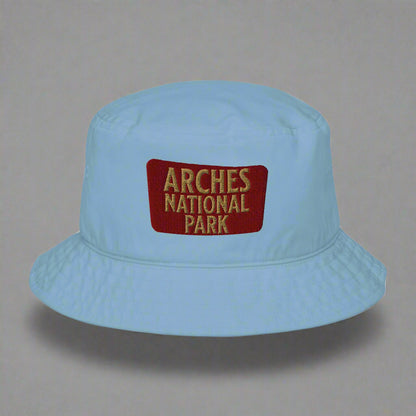 Arches National Park Embroidered Organic Bucket Hat hat Park Service Apparel Slate Blue