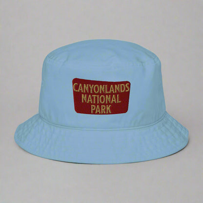 Canyonlands National Park Embroidered Organic Bucket Hat hat Park Service Apparel Slate Blue
