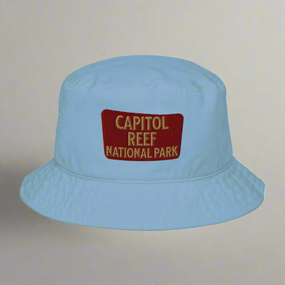 Capitol Reef National Park Embroidered Bucket Hat hat Park Service Apparel Slate Blue