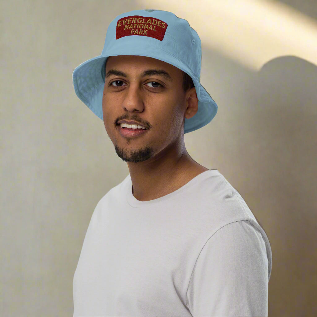 Everglades National Park Sign Organic Bucket Hat hat Park Service Apparel