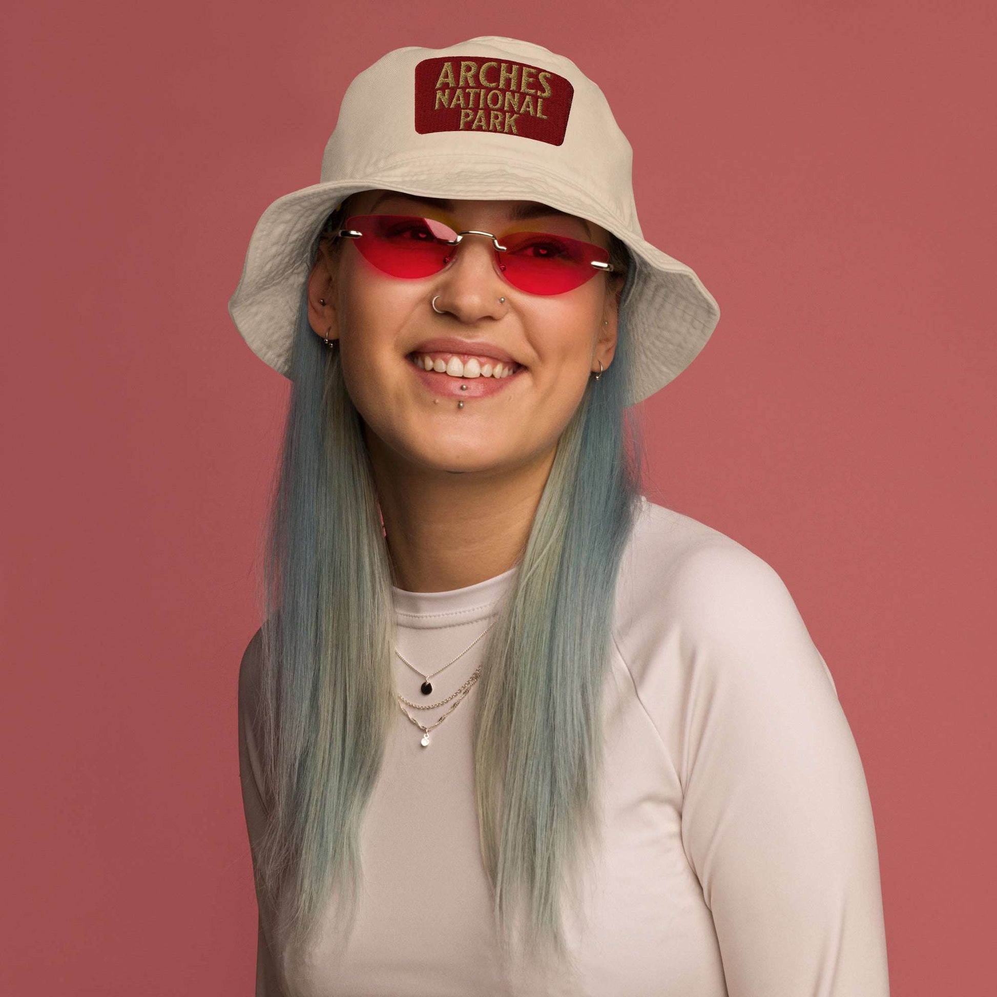 Arches National Park Embroidered Organic Bucket Hat hat Park Service Apparel