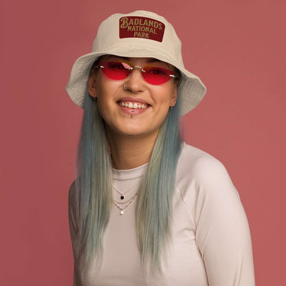 Badlands National Park Embroidered Organic Bucket Hat hat Park Service Apparel