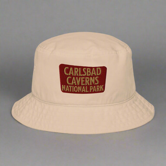 Carlsbad Caverns National Park Embroidered Organic Bucket Hat Park Service Apparel Stone