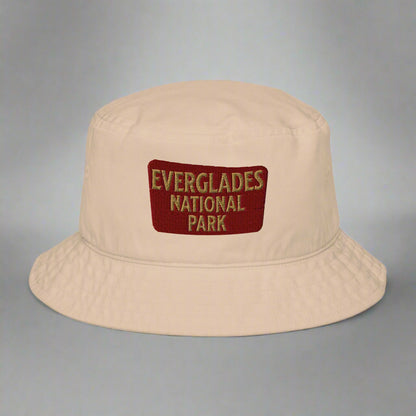 Everglades National Park Sign Organic Bucket Hat hat Park Service Apparel Stone