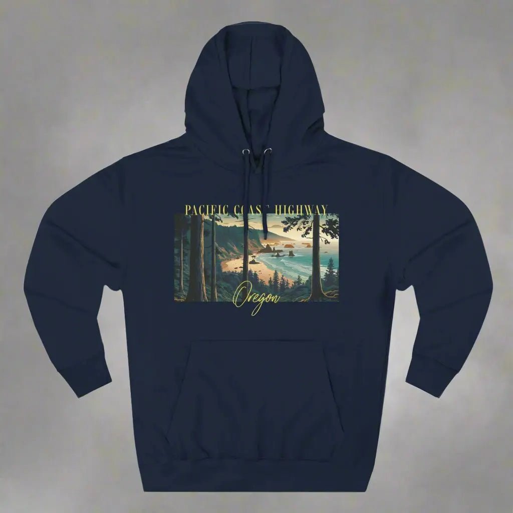Pacific Coast Highway Oregon Fleece Hoodie - Parks ApparelHoodie