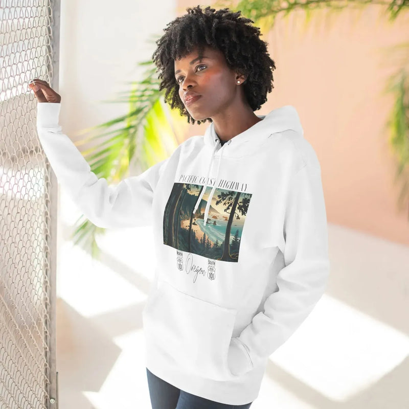 Pacific Coast Highway Oregon Shore Fleece Hoodie HWY 101 - Parks ApparelHoodie
