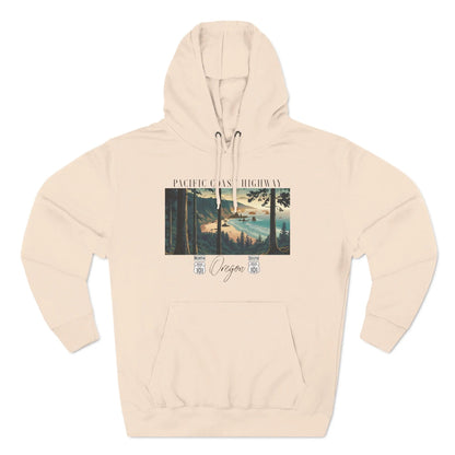 Pacific Coast Highway Oregon Shore Fleece Hoodie HWY 101 - Parks ApparelHoodie