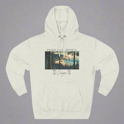 Pacific Coast Highway Oregon Shore Fleece Hoodie HWY 101 - Parks ApparelHoodie
