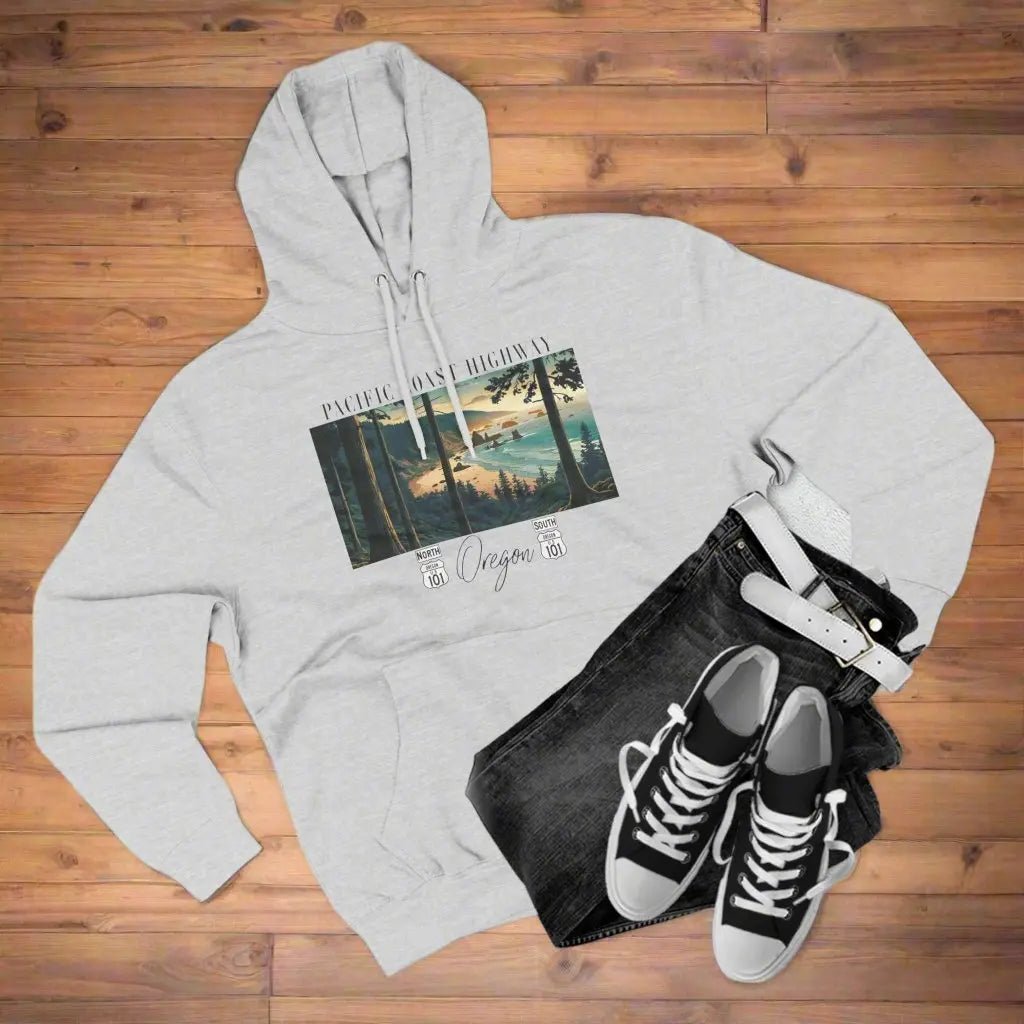 Pacific Coast Highway Oregon Shore Fleece Hoodie HWY 101 - Parks ApparelHoodie