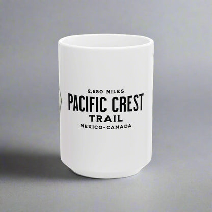 Pacific Crest Trail classic trail marker coffee mug showing design detail or product variation
