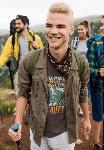 Pacific Crest Trail 2,650 Miles of Beauty graphic t-shirt detail or alternate product view