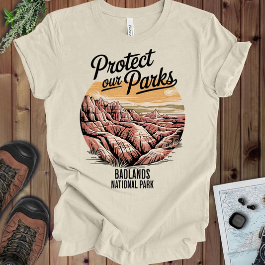 Protect Our Parks Badlands Kids Graphic T-Shirt in Natural