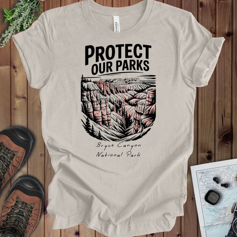 Protect Our Parks Bryce Canyon Kids Graphic T-Shirt in Heather Dust