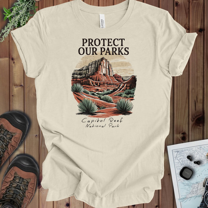 Protect Our Parks Capitol Reef Kids Graphic T-Shirt in Natural