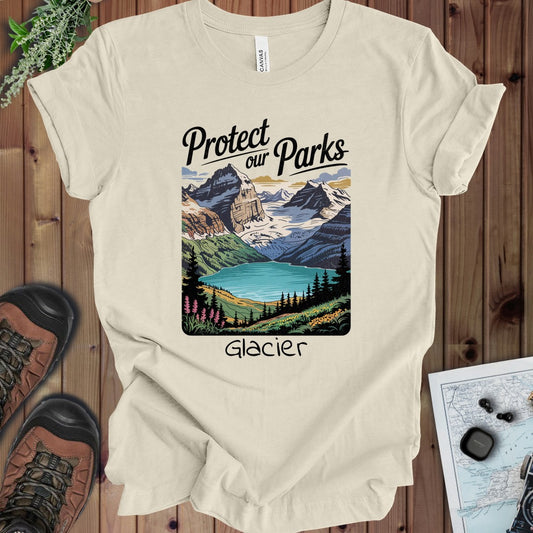 Protect Our Parks Glacier Kids Graphic T-Shirt in Natural