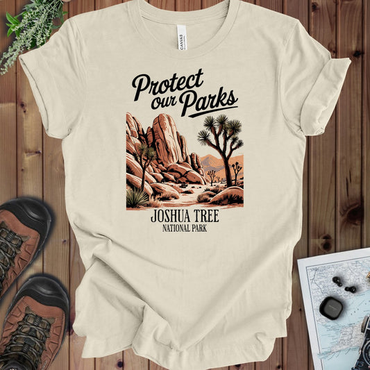Protect Our Parks Joshua Tree Kids Graphic T-Shirt in Natural