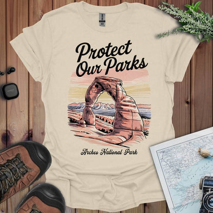 Protect Our Parks Arches graphic t-shirt alternate apparel color or angle