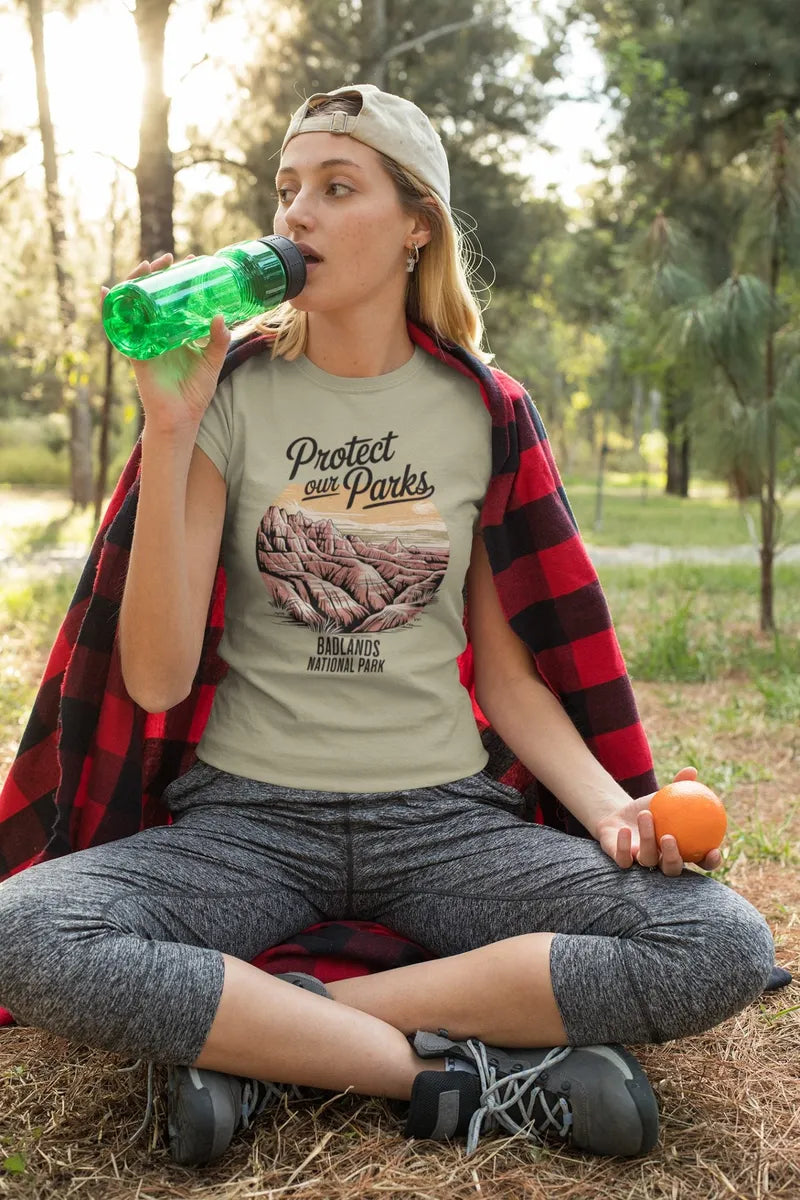 Protect Our Parks Badlands graphic t-shirt alternate apparel color or angle