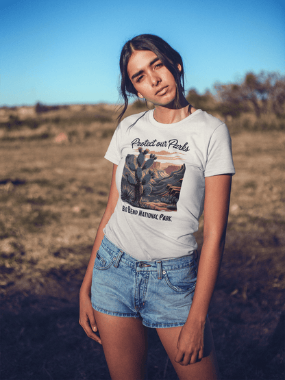 Protect Our Parks Big Bend graphic t-shirt alternate apparel color or angle