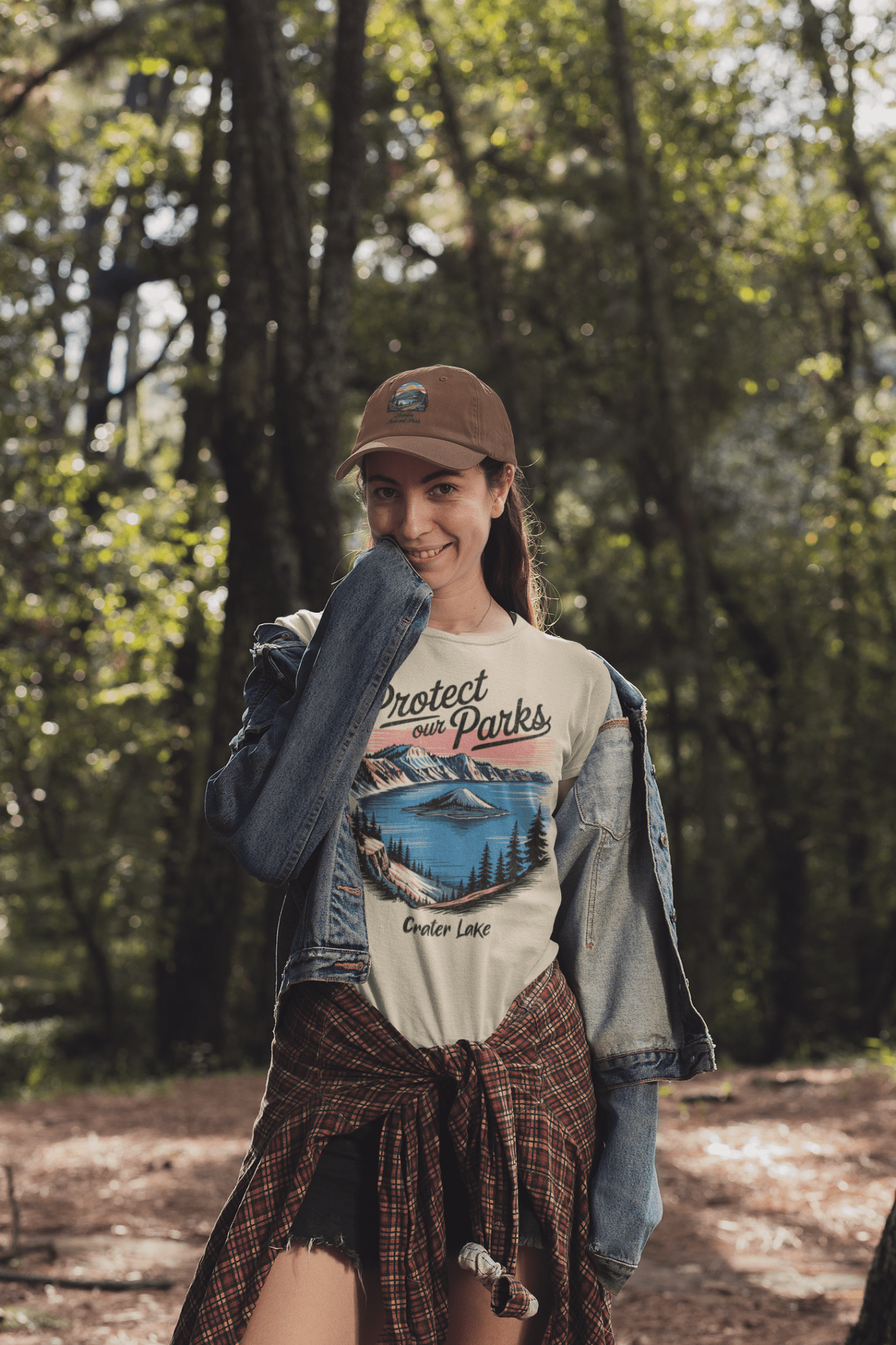 Protect Our Parks Crater Lake graphic t-shirt alternate apparel color or angle