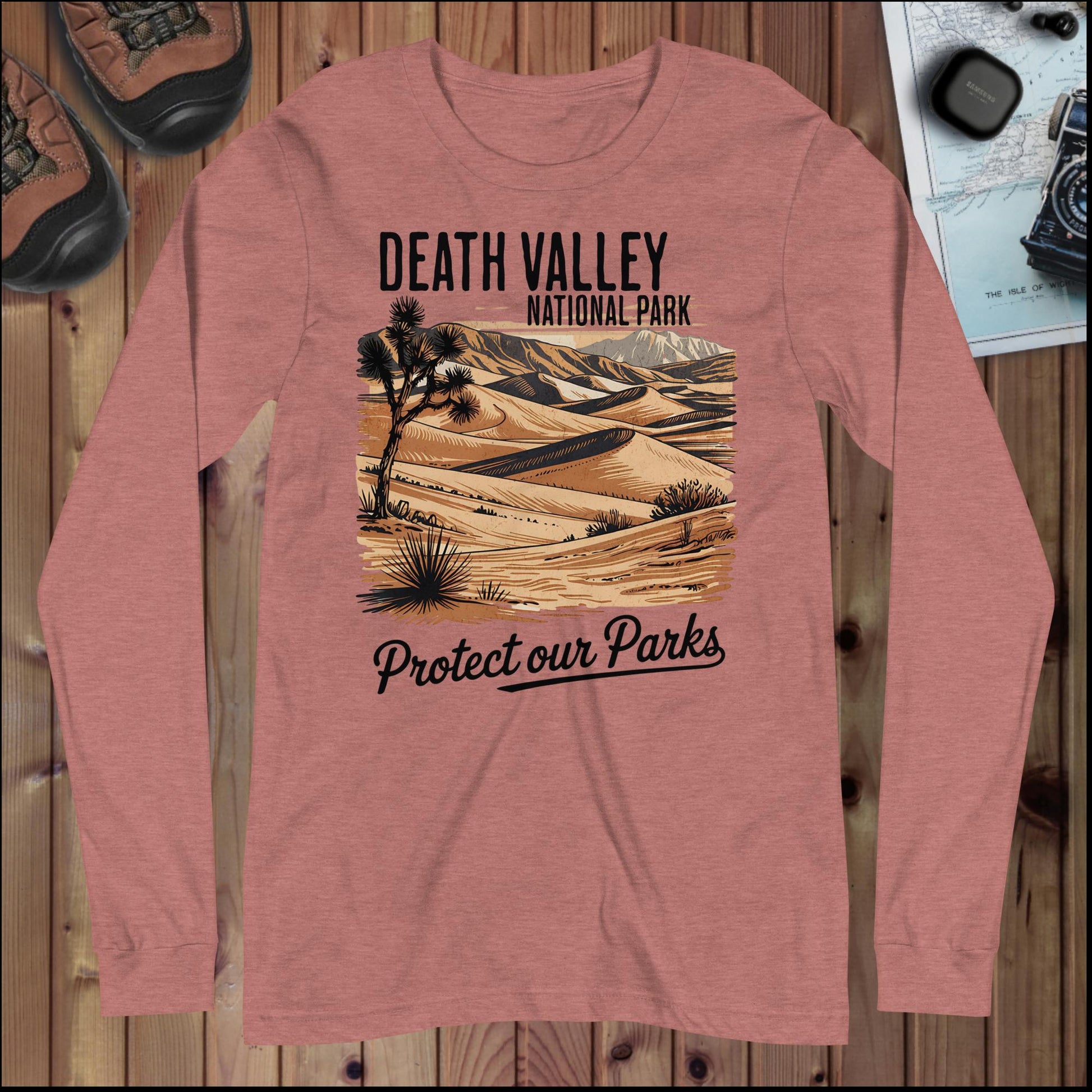 Protect Our Parks Death Valley Long Sleeve T-shirt - Parks ApparelLong - sleeve