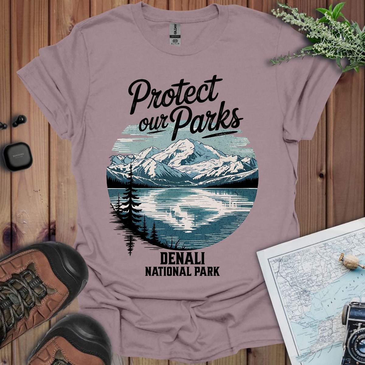 Protect Our Parks Denali graphic t-shirt alternate apparel color or angle