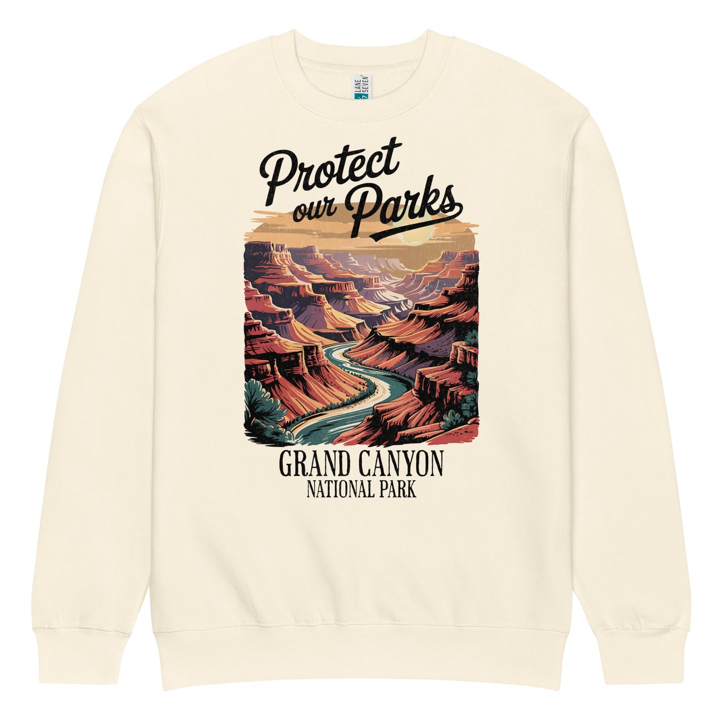 Protect Our Parks Grand Canyon crewneck sweatshirt alternate apparel color or product angle