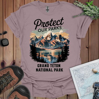 Protect Our Parks Grand Teton graphic t-shirt alternate apparel color or angle