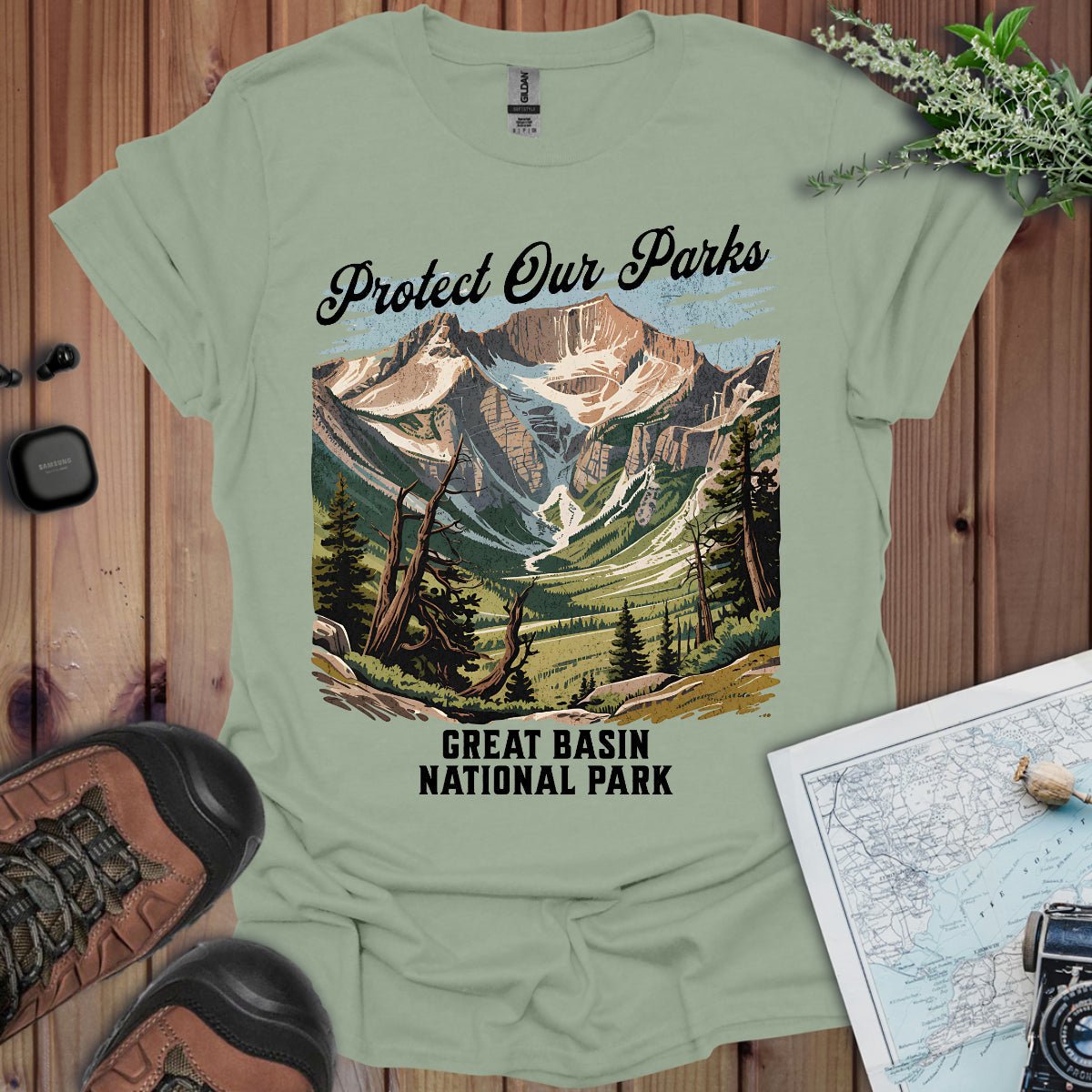 Protect Our Parks Great Basin graphic t-shirt primary product view