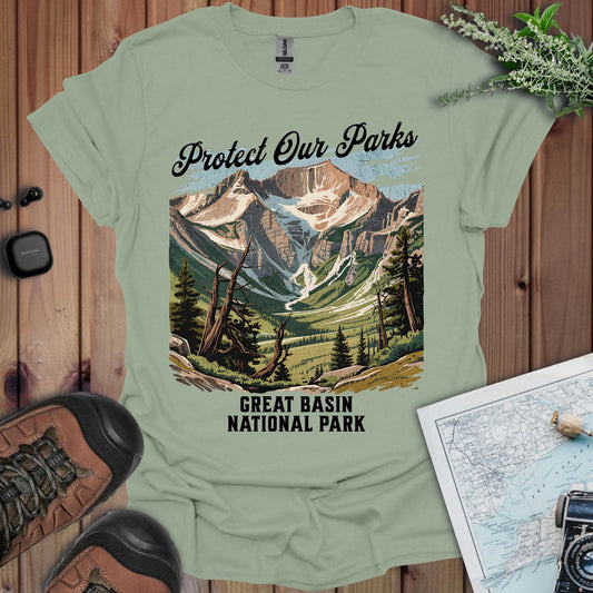 Protect Our Parks Great Basin graphic t-shirt primary product view