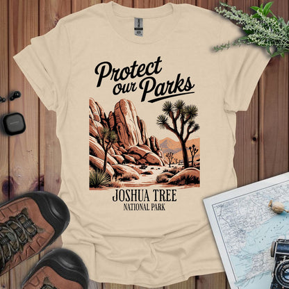 Protect Our Parks Joshua Tree graphic t-shirt alternate apparel color or angle
