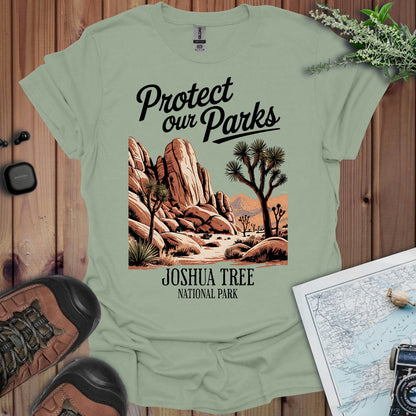 Protect Our Parks Joshua Tree graphic t-shirt detail or alternate product view