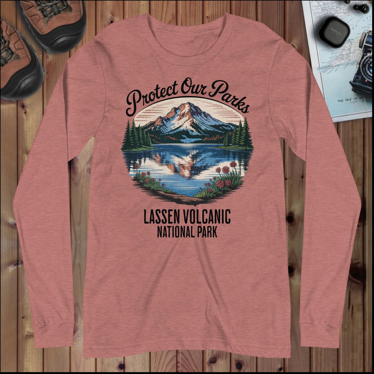 Protect Our Parks Lassen Long Sleeve T-shirt - Parks ApparelLong - sleeve