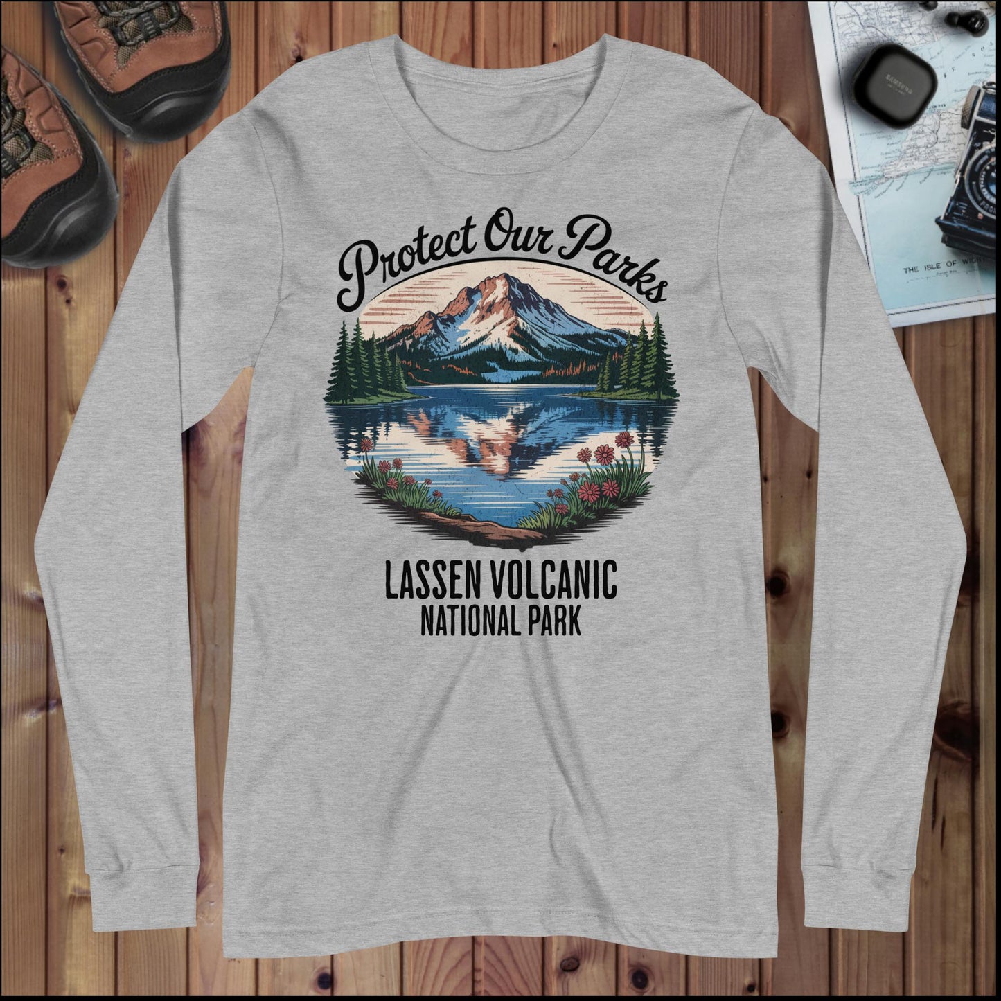 Protect Our Parks Lassen Long Sleeve T-shirt - Parks ApparelLong - sleeve