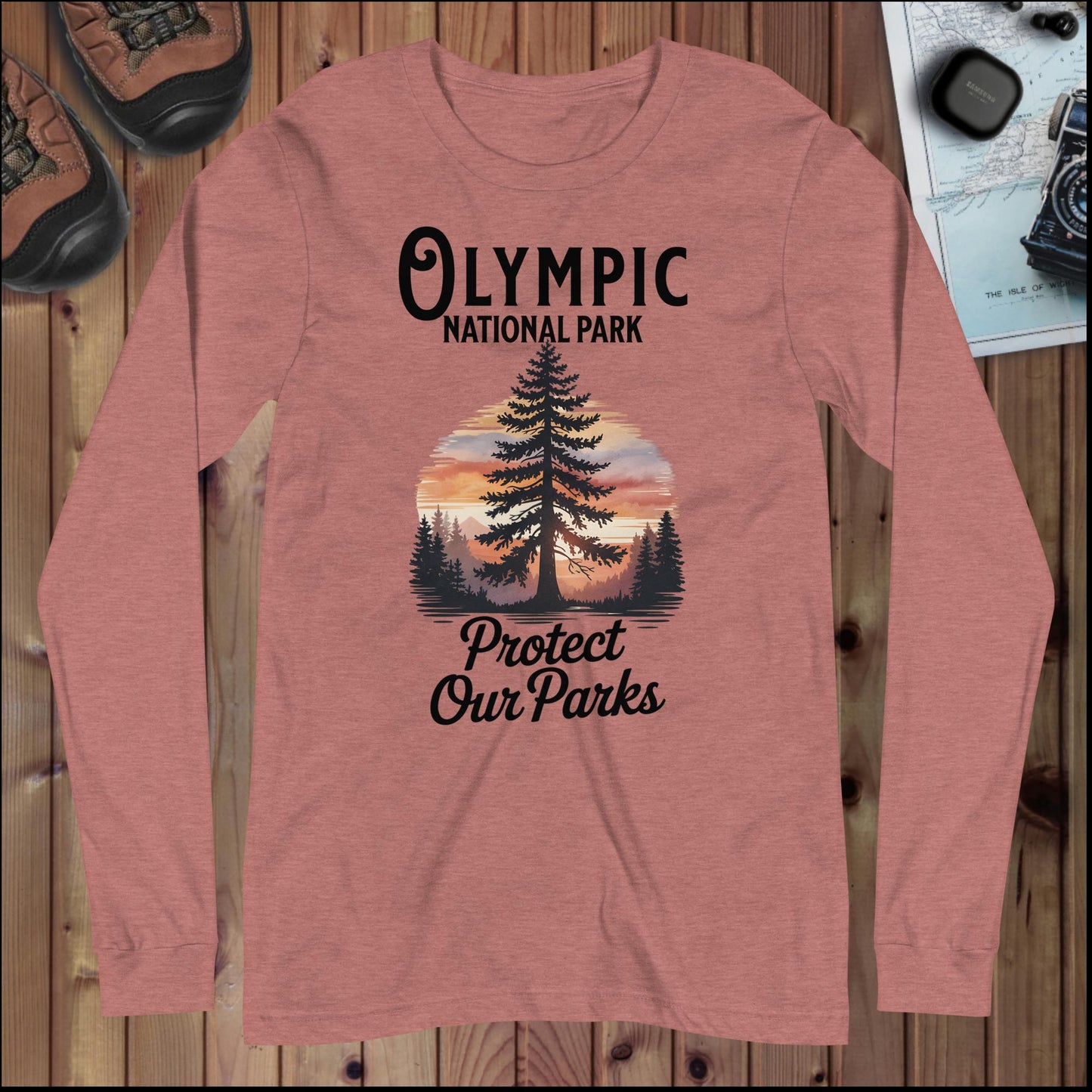 Protect Our Parks Olympic Long Sleeve T-shirt - Parks ApparelLong - sleeve