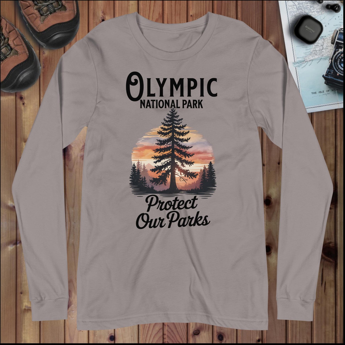 Protect Our Parks Olympic Long Sleeve T-shirt - Parks ApparelLong - sleeve