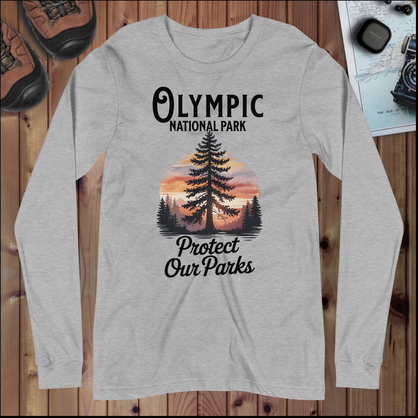 Protect Our Parks Olympic Long Sleeve T-shirt - Parks ApparelLong - sleeve