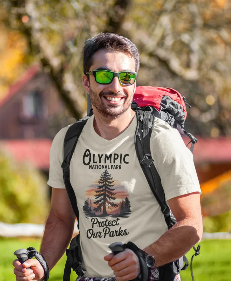 Protect Our Parks Olympic graphic t-shirt alternate apparel color or angle