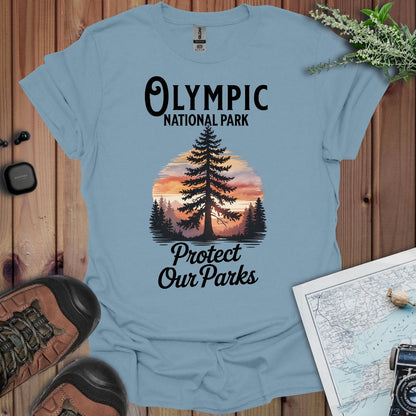 Protect Our Parks Olympic graphic t-shirt alternate apparel color or angle