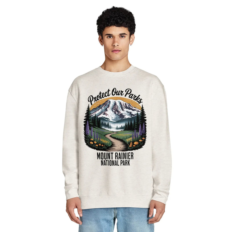 Protect Our Parks Rainier crewneck sweatshirt alternate apparel color or product angle