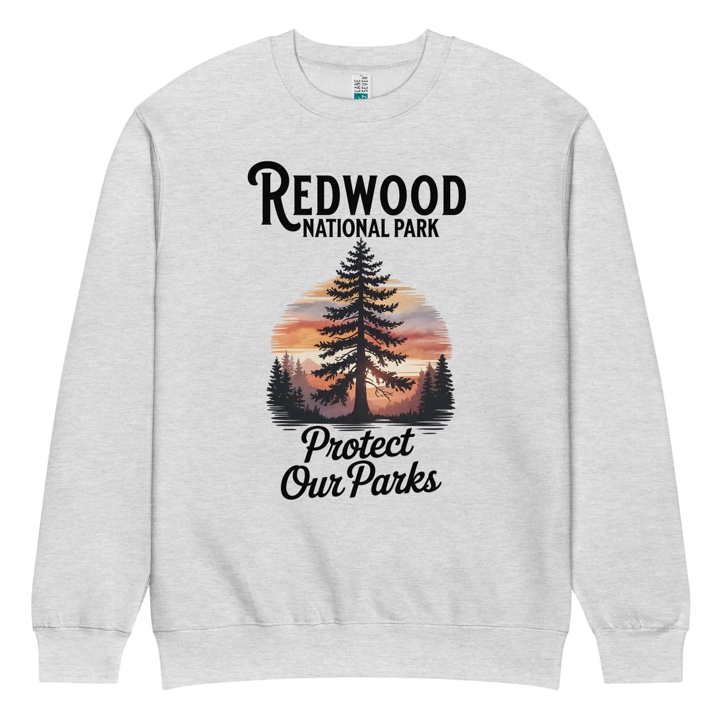 Protect Our Parks Redwood crewneck sweatshirt alternate apparel color or product angle