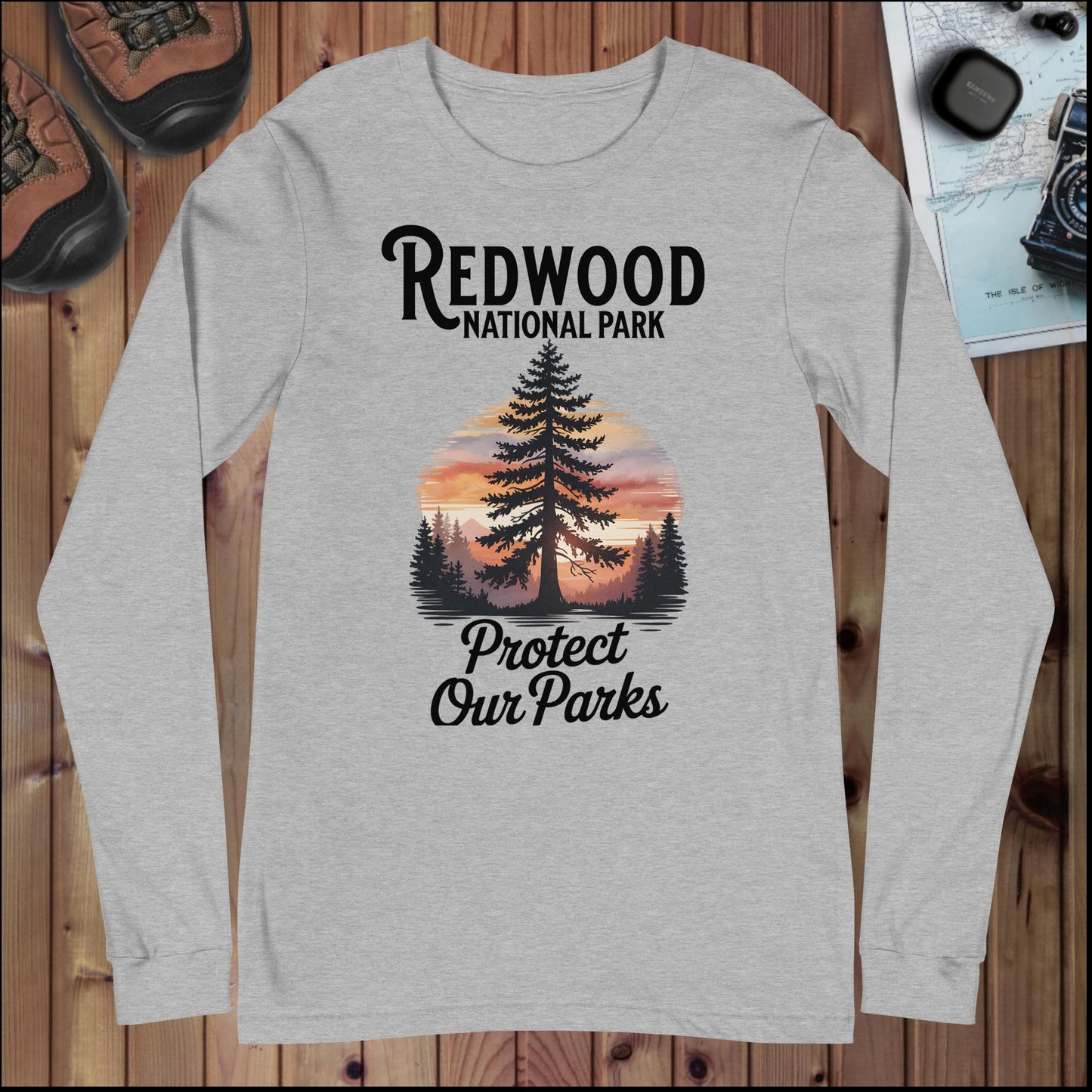 Protect Our Parks Redwood Long Sleeve T-shirt - Parks Apparel