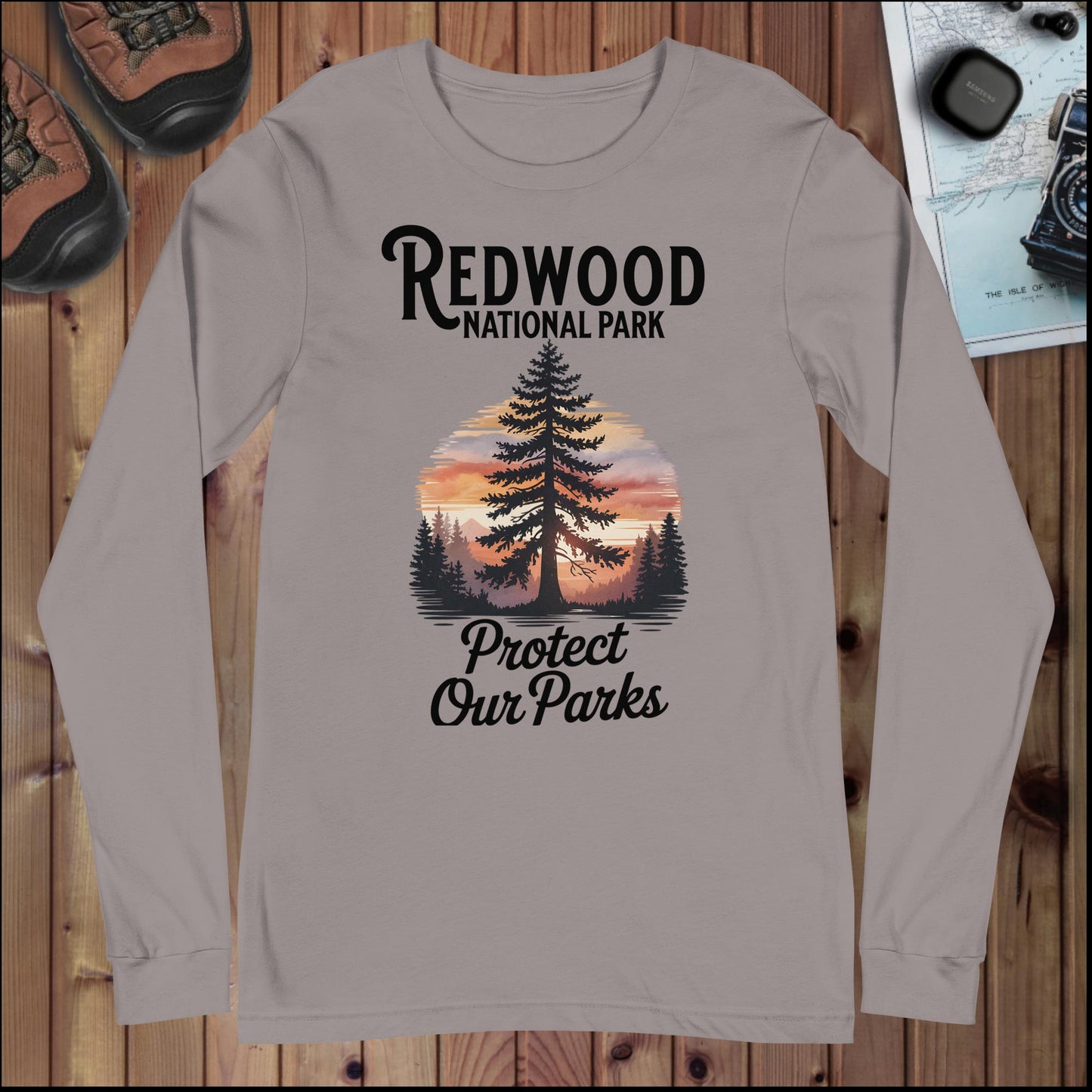 Protect Our Parks Redwood Long Sleeve T-shirt - Parks Apparel