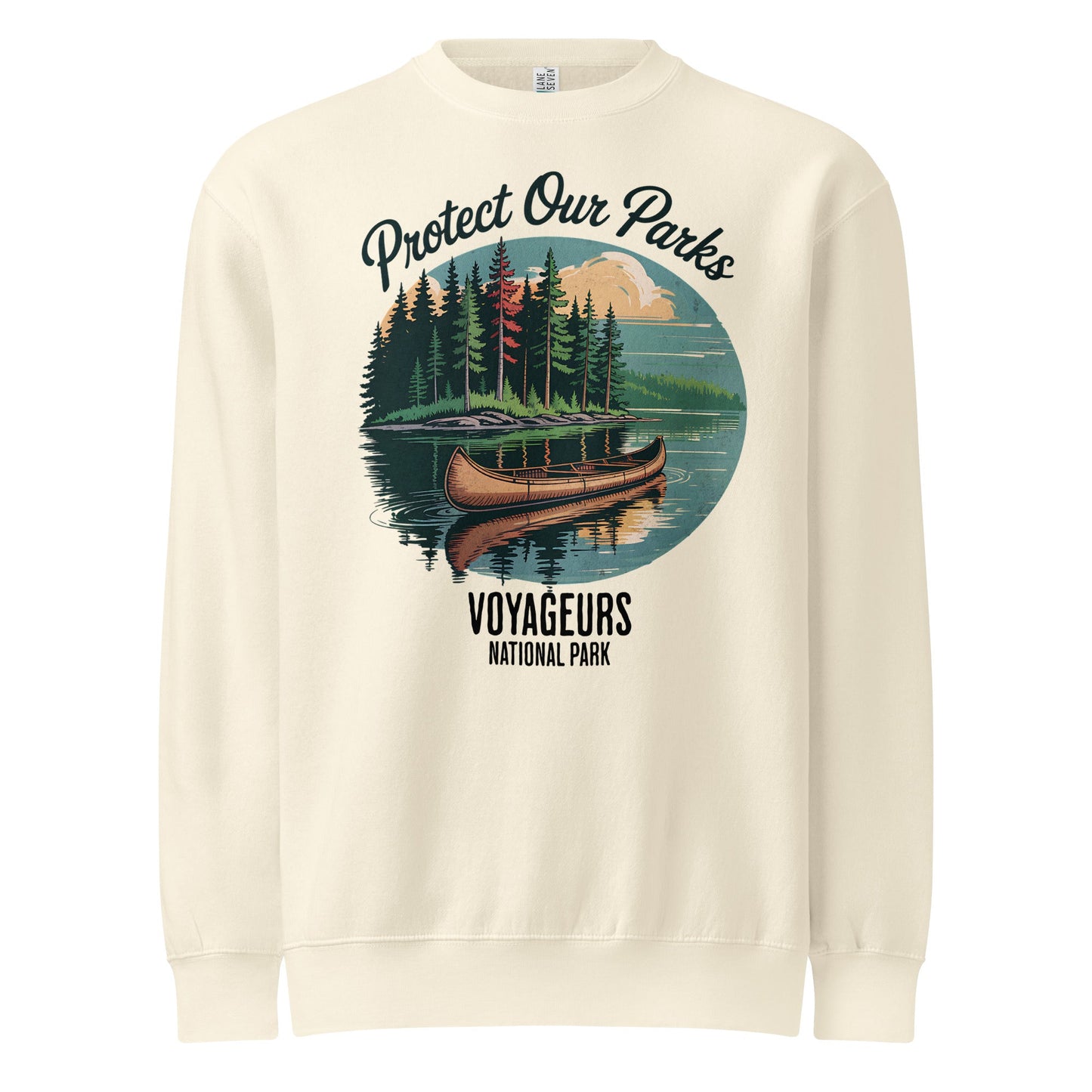 Protect Our Parks Voyageurs crewneck sweatshirt alternate apparel color or product angle